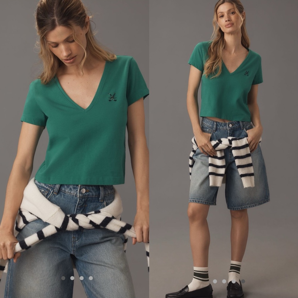 Maeve V-neck short sleeve Tee